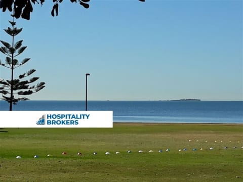 Beautiful Scarborough Cafe over looking Moreton Island