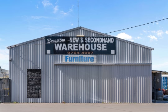 Established Busselton New & Secondhand Warehouse — $229,000 WIWO