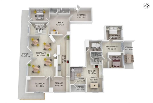 Freehold Takeaway & 3BR residence & 1 BR unit in Rosewood