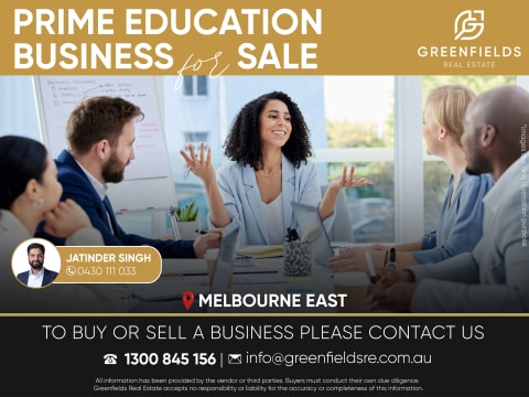 Prime Education Business for Sale – Melbourne East