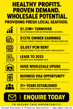 Healthy Profits. Fresh Local Seafood. Wholesale Growth Potential.