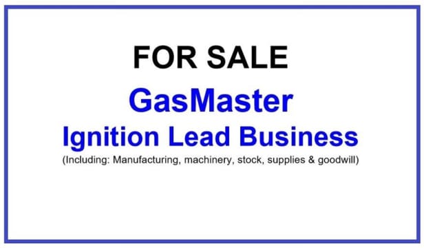 GasMaster Ignition Lead Business (incl: machinery, stock, supplies & goodwill)