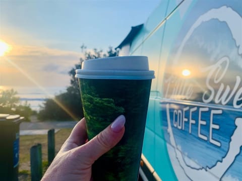 Profitable Beachside Mobile Coffee Van - Prime Location