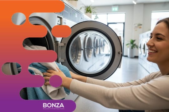36763 Spacious Laundrette With Commercial Grade Equipment