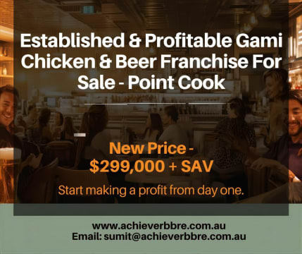 Established & Profitable Gami Chicken & Beer Business - Point Cook