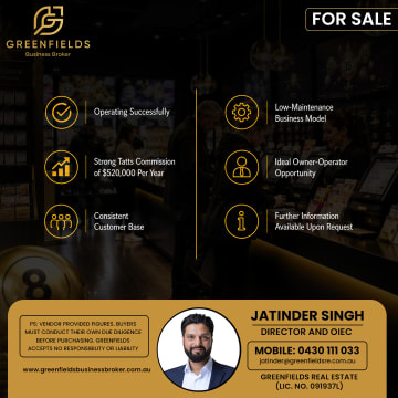 Profitable Tatts Lottery Business with Consistent Revenue, Loyal Customer Base & Strong Commissio...