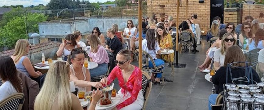 Stylish WINE BAR with uninterrupted ROOF TOP views