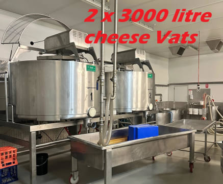 Complete Cheese manufacturing plant. Includes Freehold.