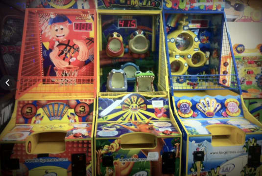 Arcade Games in Movie Foyer