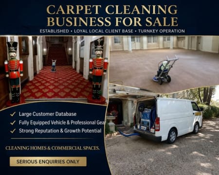 Established Carpet Cleaning Business with 37+ Year History | Loyal Client Base