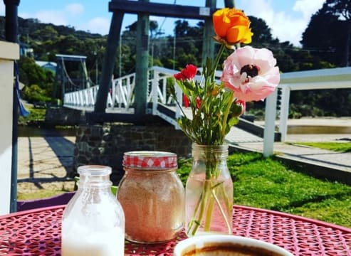 Swing Bridge Cafe Prime waterfront location.