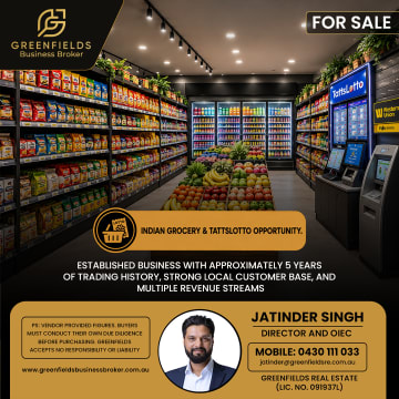 Established Indian Grocery & Tatts Lotto Business – Multiple Revenue Streams!