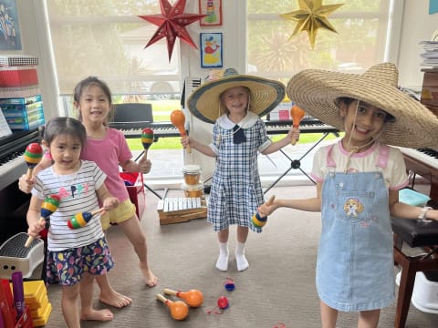 Smart Children Play Piano