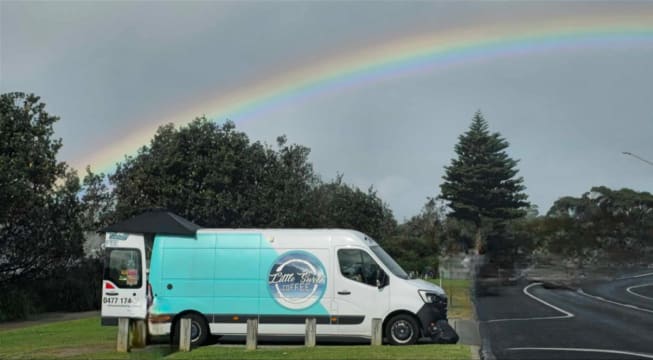 Profitable Beachside Mobile Coffee Van - Prime Location