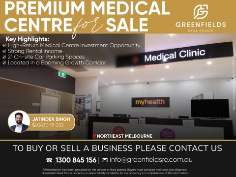 High Return Premium Medical Centre for Sale in North East Melbourne - Strong Rental Income