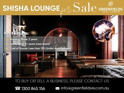 Profitable Shisha Lounge Under Management Business with Stylish Fit-Out - Popular Destination For...