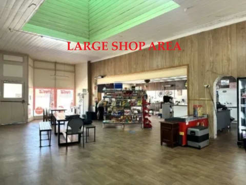 Supermarket / Convenience store.  2 bedroom apartment.