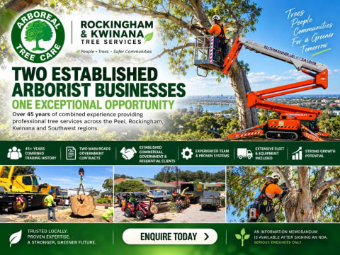 Two Long-Established Arborist Businesses with Strong Cashflow & Major Contracts