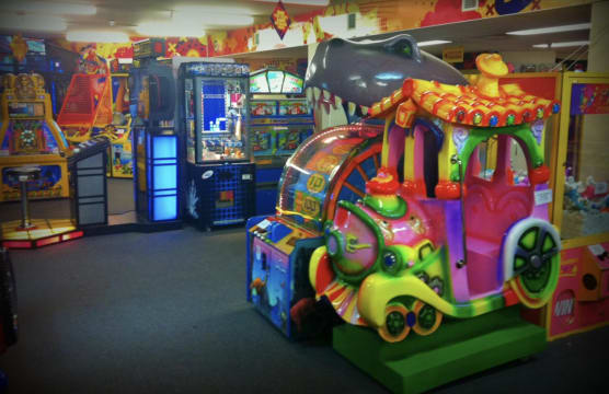 Arcade Games in Movie Foyer