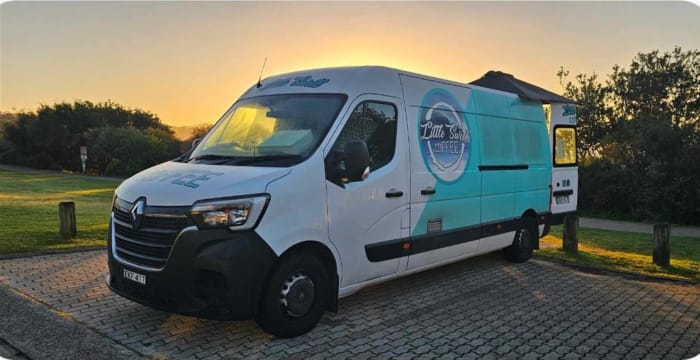 Profitable Beachside Mobile Coffee Van - Prime Location