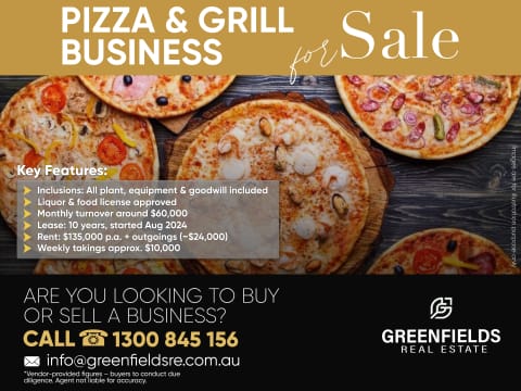 Prime Pizza & Grill Business for Sale – Port Melbourne, VIC