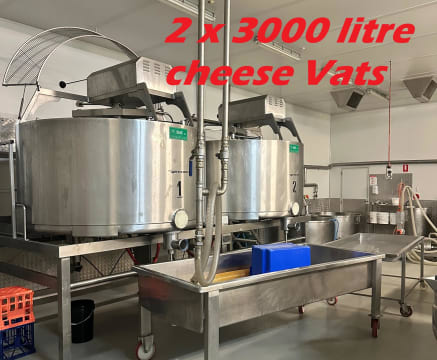 Complete Cheese manufacturing plant. Includes Freehold.