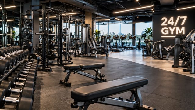 24/7 Franchise Gym - 550 Members- Farily New Equipment