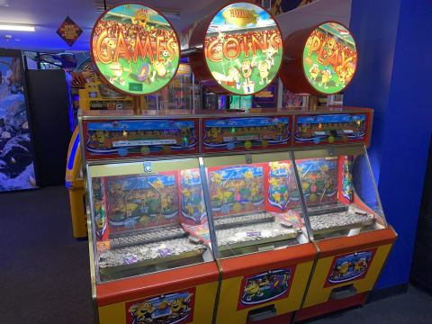Arcade Games in Movie Foyer