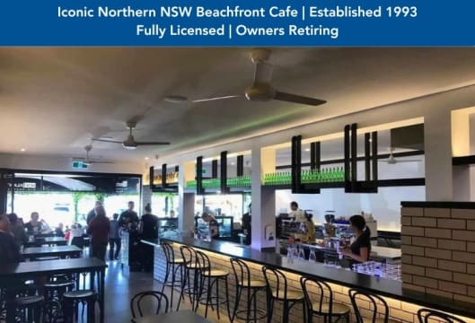 Iconic Northern NSW Beachfront Cafe | Established 1993 Fully Licensed | Owners Retiring