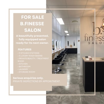 Hair and beauty salon business for sale