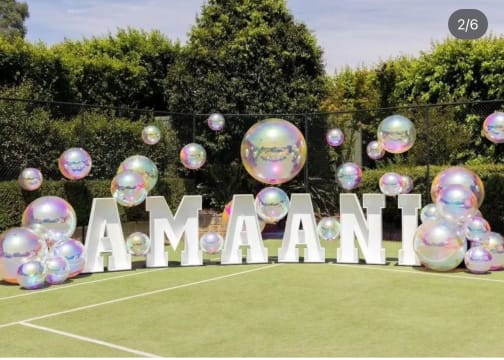 1.2 m letters & numbers prop hire business