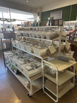 Health Food Store On Busy Main Shopping Strip