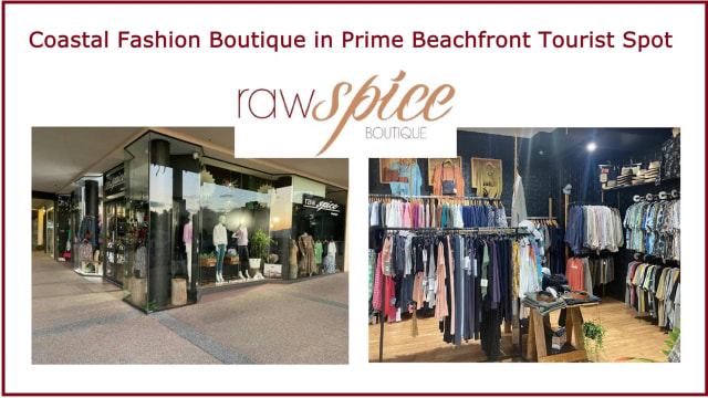 Coastal Fashion Boutique in Prime Beachfront Tourist Spot