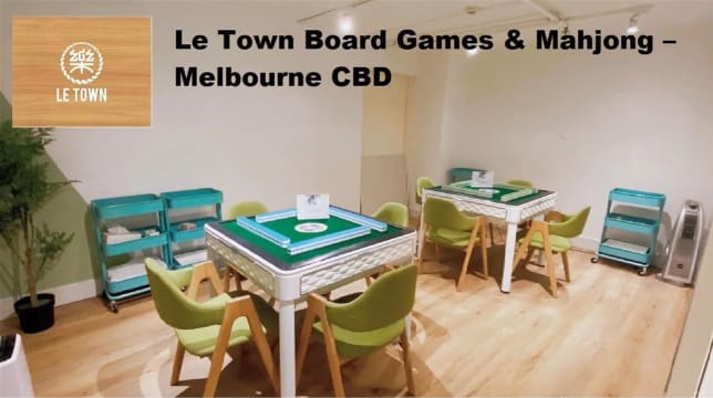 Le Town Board Games & Mahjong Prime Melbourne CBD Location in China Town
