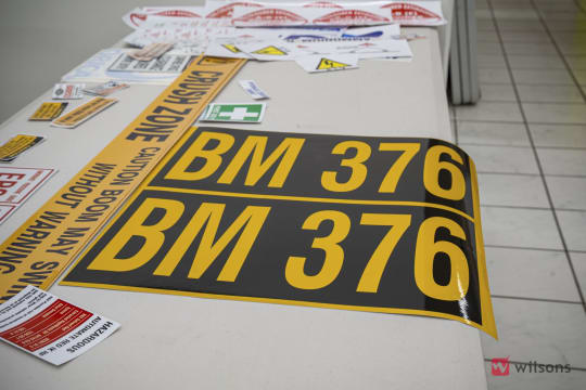 Signs and safety stickers business