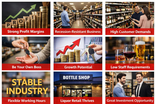 Established Bottle Shop-Strong Revenue-Cheap Rent -Busy Location-Modern Fit Out