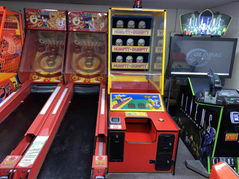 Arcade Games in Movie Foyer