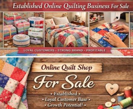 36517 Premium Quilting Fabric E-commerce Business - Loyal Customers