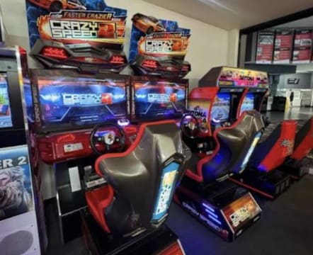 Arcade Games in Movie Foyer