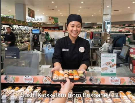 Sushi Franchise Inside Woolworths | Just 8km to Brisbane CBD | Net $3,300/Wk