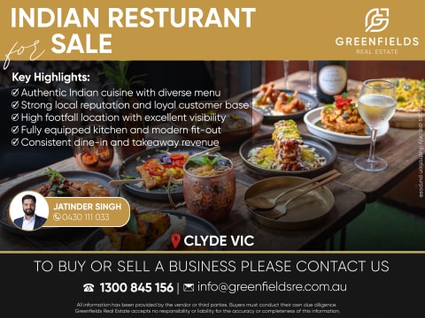 Established Indian Restaurant for Sale – Prime Location in Clyde
