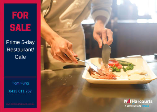 Business for Sale: Prime 5-Day Restaurant / Cafe