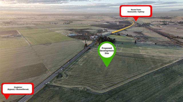 9 hectares on the New England Highway | Last key site before the bypass split