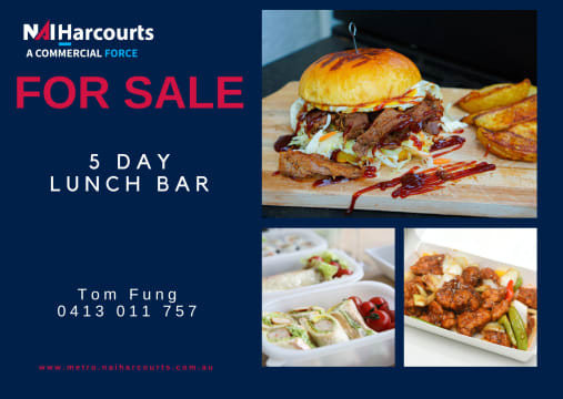 Prestigious 5-Day Lunch Bar in the Growing Forrestdale Industrial Area