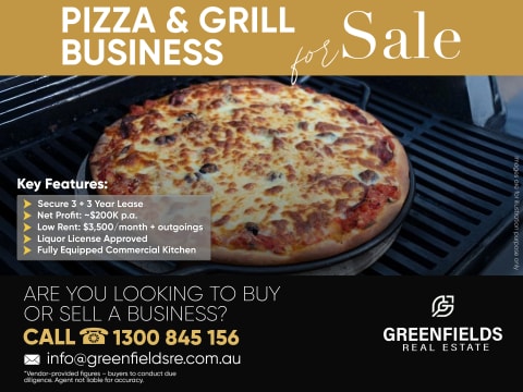 Profitable & Well-Established Pizza & Grill Restaurant –  Excellent Opportunity for Investors or ...