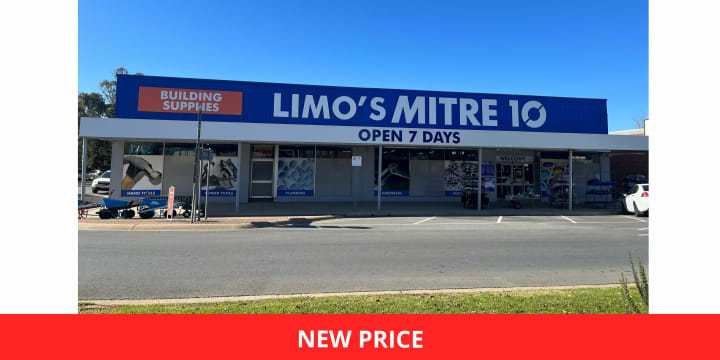 LIMO’S MITRE 10 HARDWARE & RURAL SUPPLIES FOR SALE - NEW PRICE