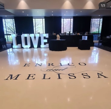 1.2 m letters & numbers prop hire business