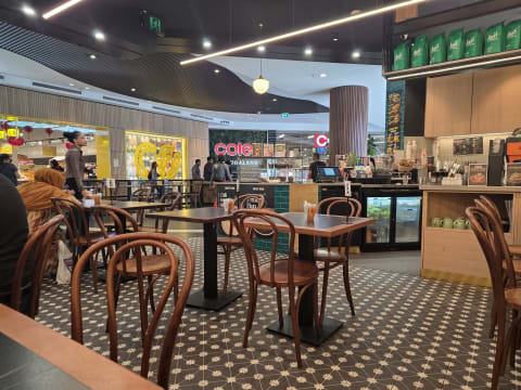 Newly set up cafe and Ice Cream stall, High Point shopping Centre