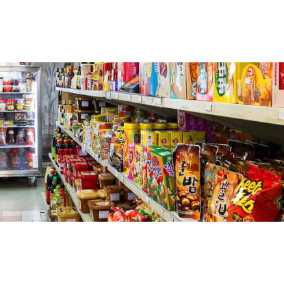 Busy Asian Grocery near Chinatown In Heart Of CBD