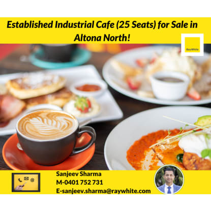Thriving Industrial Cafe (25 Seats) Business for Sale in  Altona North!!